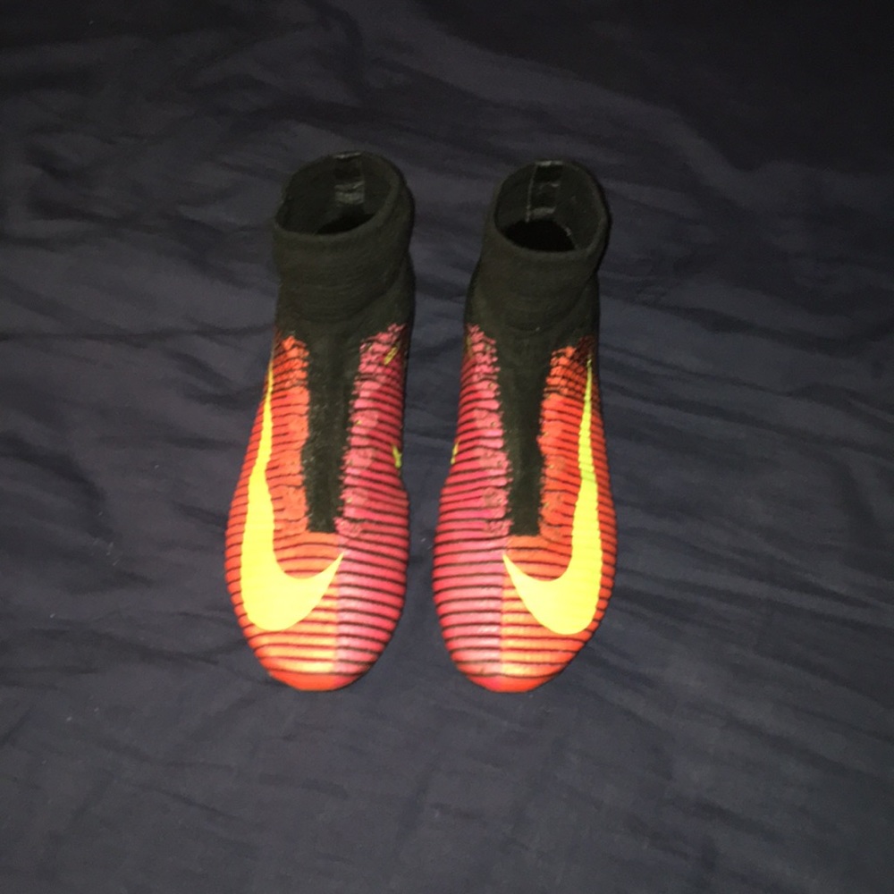 Nike mercurial soccer cleats.